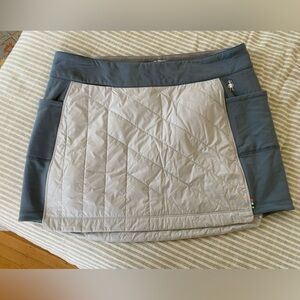 Gray Quilted Athletic Skirt